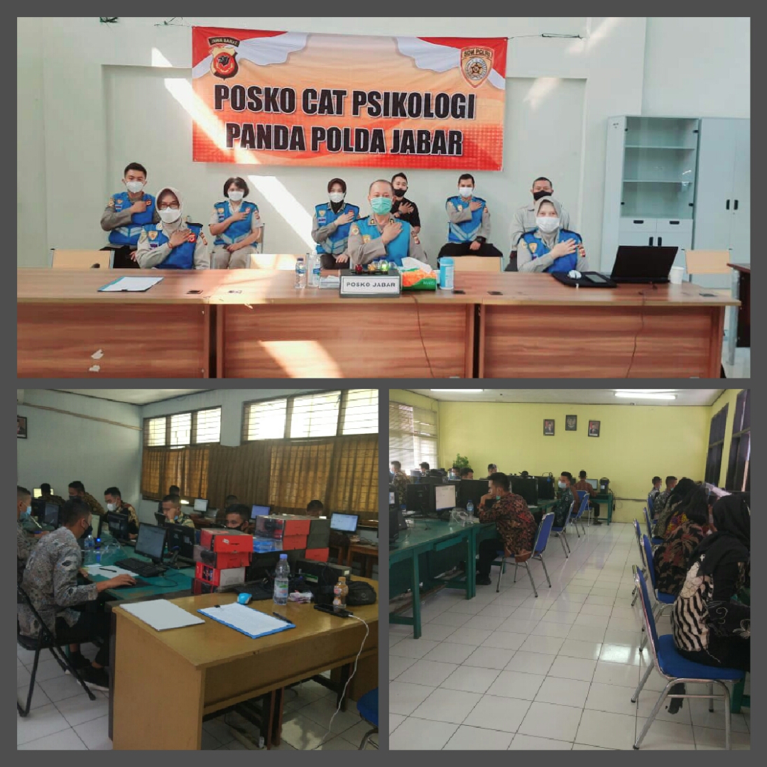 3.592 Calon Bintara Polri di Polda Jabar Ikuti Tes Psikologi Dengan Sistem CAT