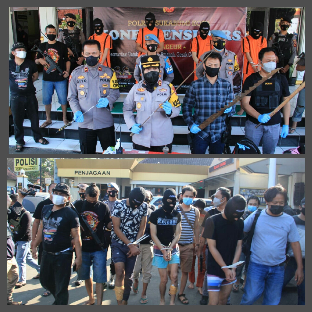 Kabid Humas Polda Jabar : Buat Teror dan Aniaya Warga, Empat Anggota Geng Motor Di Sukabumi Ditangkap Polisi