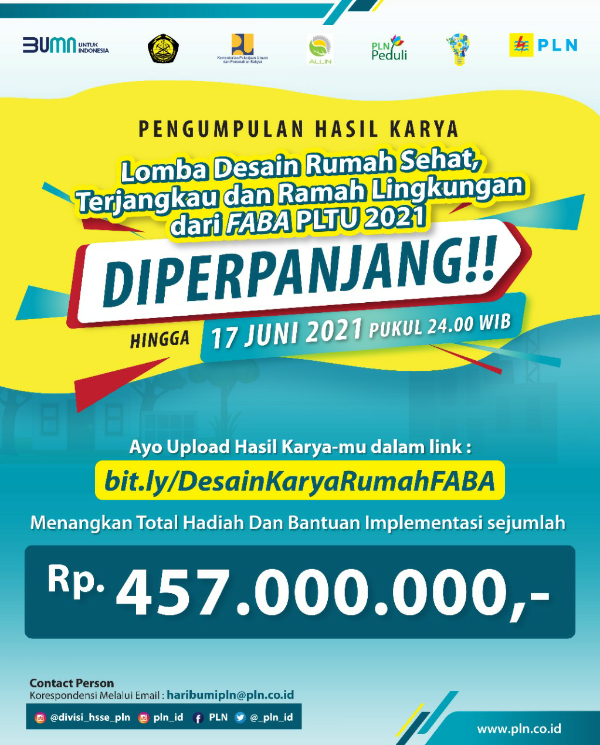 Waktu Pendaftaran Lomba Desain Rumah dari FABA Diperpanjang Hingga 17 Juni 2021