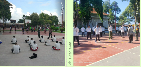 Polsek Kota dan Koramil Gianyar,Bina Pecalang Desa Adat Gianyar