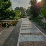 Trend Kasus Covid 19 Meningkat, Lapangan Puputan Badung Dijaga Lebih Ketat