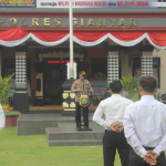 Kapolres Gianyar Berikan Pengarahan Kepada Anggota Reserse dan Narkoba Polres Gianyar.