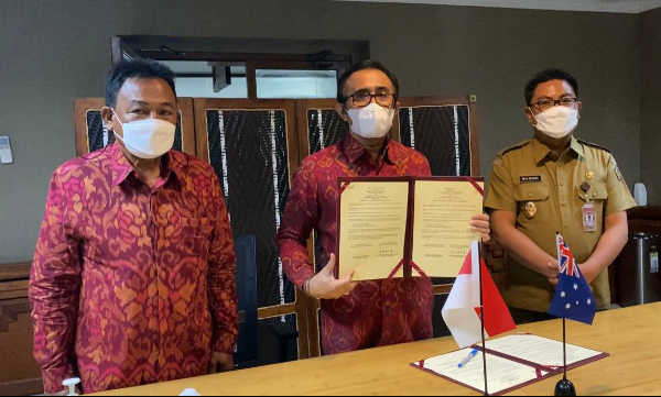Walikota Jaya Negara Tandatangani LoI Dengan Kota Darwin Australia