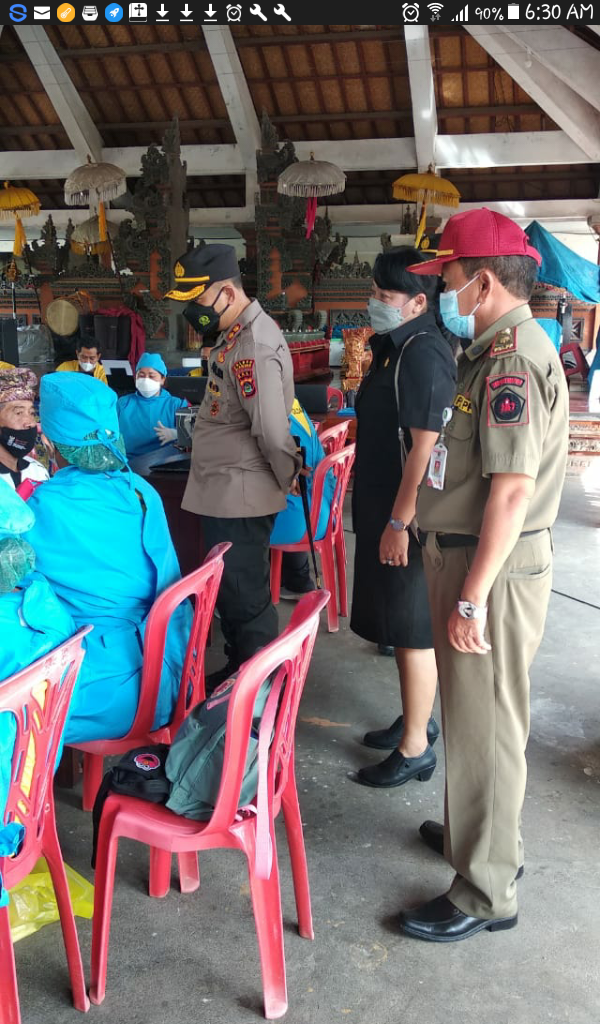 Polres Gianyar Dukung Program Pemerintah, Gelar Gerai Vaksin Presisi
