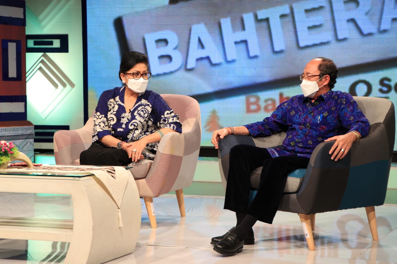 Kasus Covid-19 Melandai, Ny.Putri Koster Ajak Masyarakat Jangan Abaikan Protokol Kesehatan