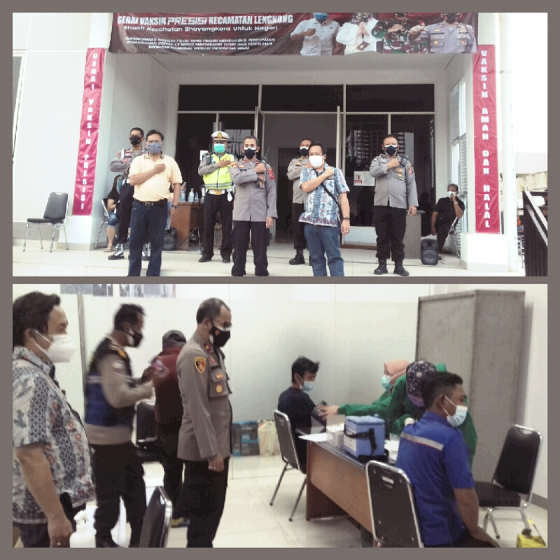 Baru Pertama, Polsek Lengkong Polrestabes Bandung Gelar Gerai Vaksin Presisi