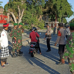 Operasi Penyekatan PPKM Darurat Covid-19 Berlanjut,33 Kendaraan Roda Dua Di Depan Alun Alun Gianyar Putar Balik