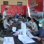 Masyarakat Gianyar Membludak.Serbu Gerai Vaksinasi Presisi Polres Gianyar