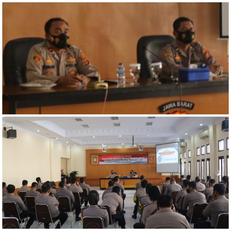 Wakapolres Majalengka Pimpin Sosialisasi Rekrutmen Proaktif Melalui Program Binlat Calon Anggota Polri