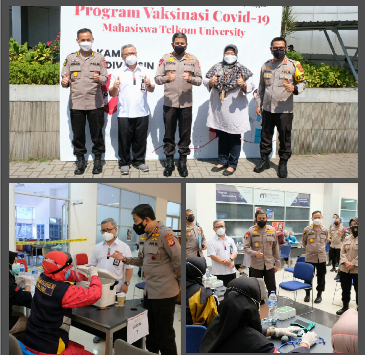 Kapolda Jabar Tinjau Vaksinasi Tahap I dan Tahap II Untuk Masyarakat Umum serta Keluarga Polri