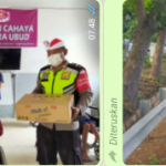 Polres Gianyar Berbagi Paket Sembako Ke Yayasan Cahaya Mutiara Ubud, Sambut Hari Kemerdekaan RI Ke-76 dan Konsisten Laksanakan Penyekatan