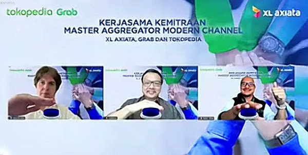 Tingkatkan Kualitas Layanan dan Pacu Penjualan, XL Axiata Jalin Kemitraan Strategis dengan Grab dan Tokopedia
