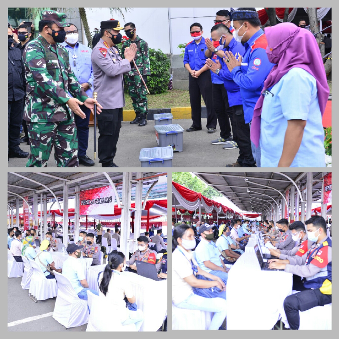 Tinjau Vaksinasi Massal KSPSI di Sumedang, Kapolri : Kesehatan Buruh Terjaga Ekonomi Bertumbuh