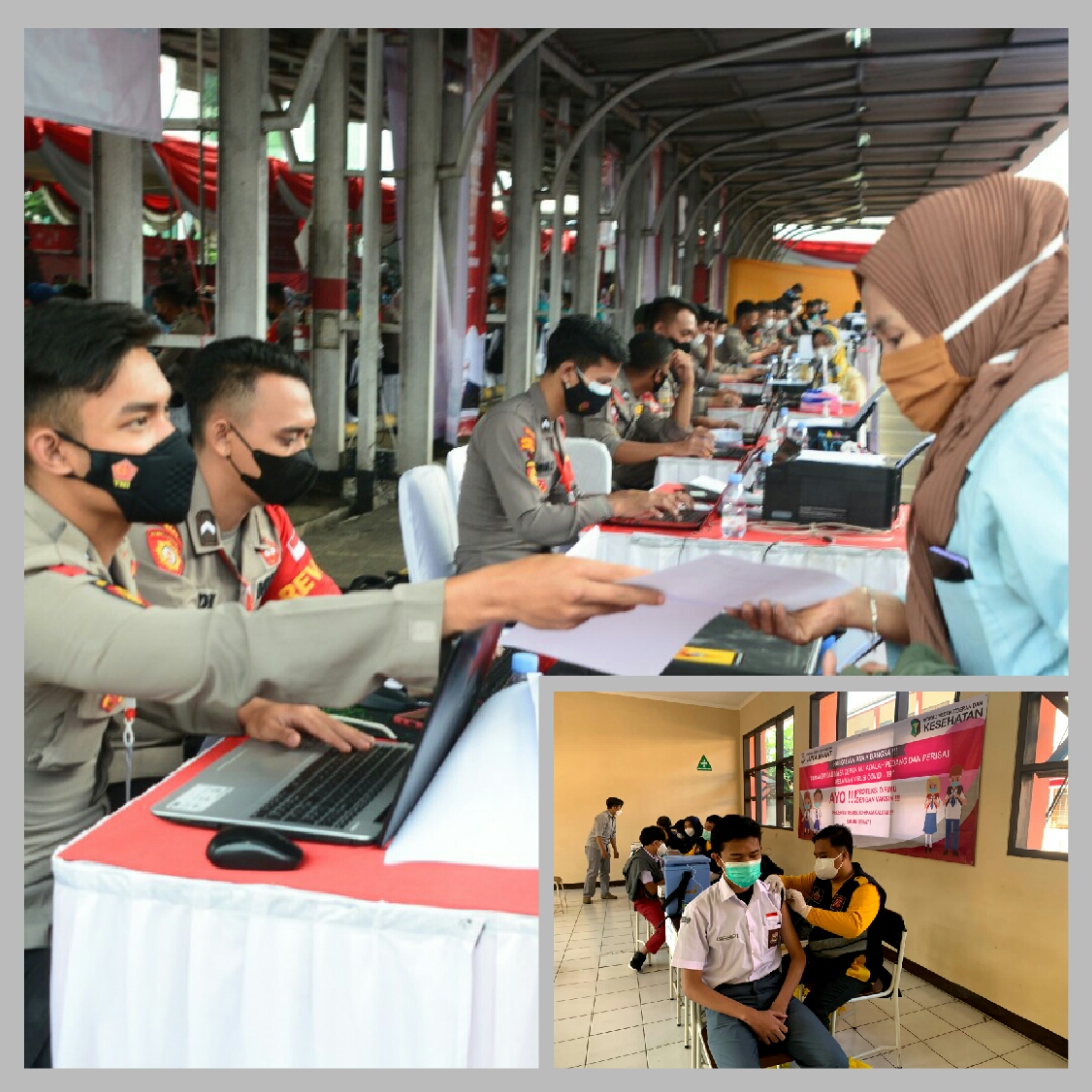 Polda Jabar Gelar Vaksin Tahap l Untuk Masyarakat dan Mahasiswa Remaja