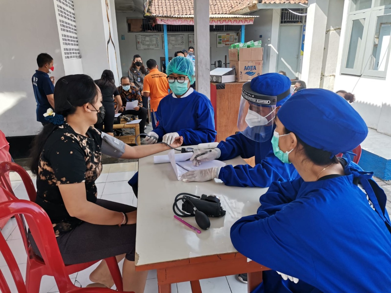 Mengejar  Herd  Immunity , Kantor Kemenkumham Bali  Menggenjot  Vaksinasi  Covid-19  bagi Warga Binaan Pemasyarakatan (WBP).