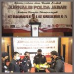 Jurnalis Polda Jabar Laksanakan Silaturahmi dan Baksos Untuk Warga Terdampak Covid-19