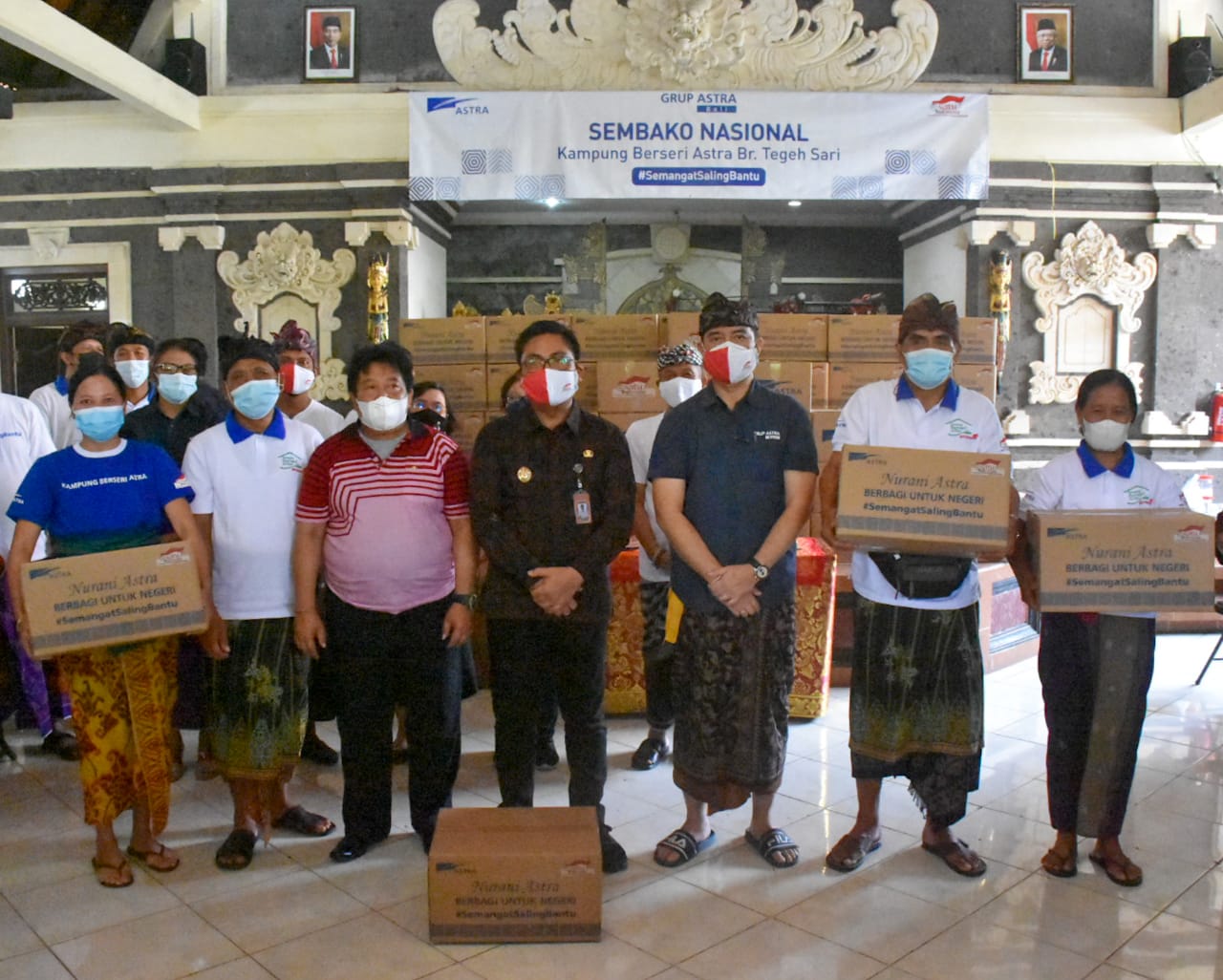 Wawali Arya Wibawa Apresiasi MoU Banjar Berseri dan Bantuan Sembako Group Astra Bali di Banjar Tegeh Sari
