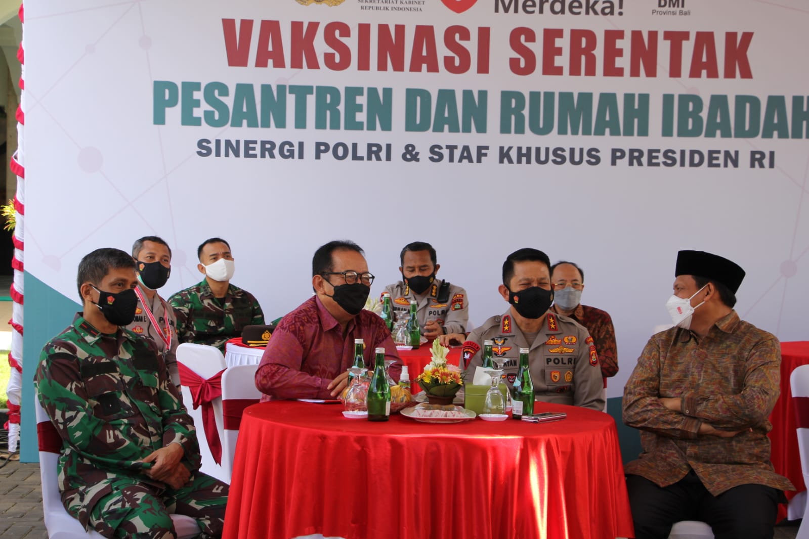 Capaian Vaksinasi Covid-19 di Provinsi Bali  107%