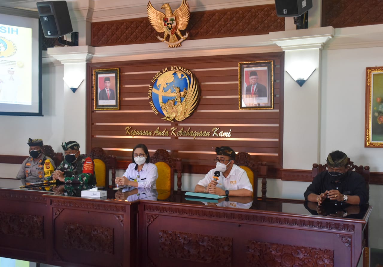 Maksimalkan Pelayanan dan BOR, Walikota Denpasar Jaya Negara Bersama Forkopimda Tinjau Rumah Sakit Rujukan Covid-19