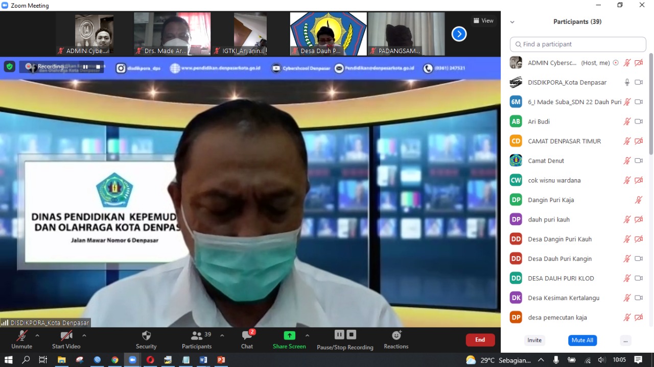 Dimulai 1 Oktober, Denpasar Mulai Sosialisasikan PTM Terbatas.Kesehatan dan Keselamatan Tetap Jadi Prioritas Utama