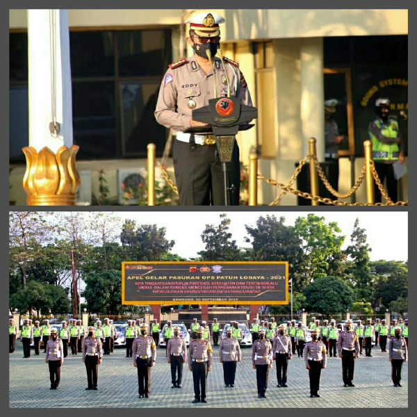 Dir Lantas Polda Jabar Pimpin Apel Gelar Pasukan Operasi Patuh Lodaya 2021