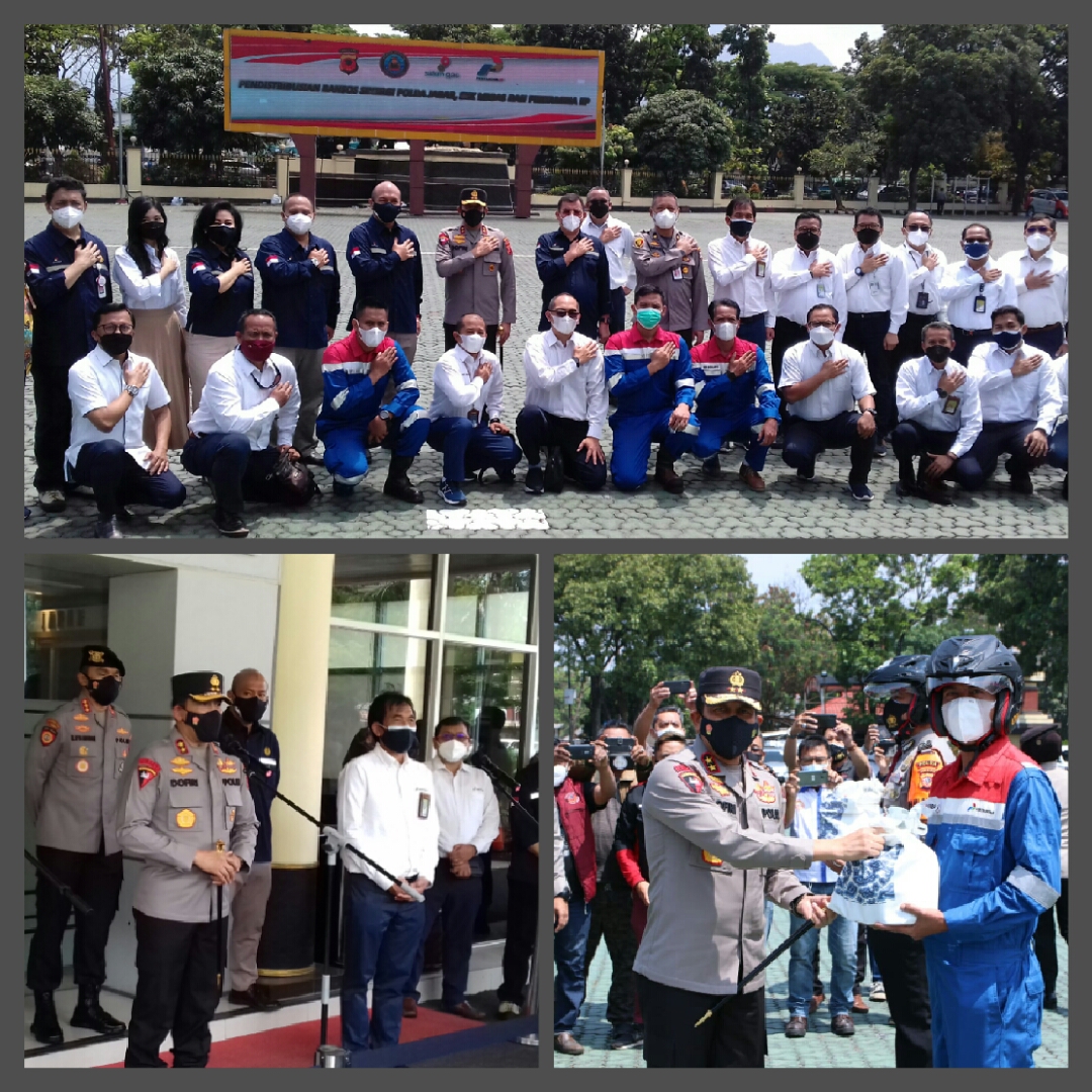 Polda Jabar, SKK Migas dan Pertamina Tandatangani Perjanjian Kerjasama Pengamanan Obyek Vital Eksplorasi Migas serta Lepas Bantuan Sosial