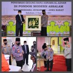 Kapolri Resmikan Gedung Baru Ponpes Assalam Sekaligus Tinjau Vaksinasi se-Jawa Barat
