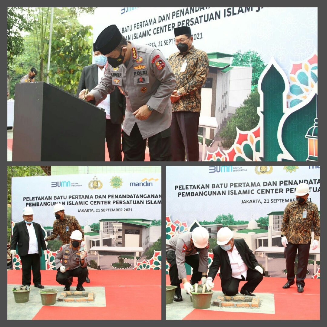 Hadiri Peletakan Batu Pertama Islamic Center PERSIS, Kapolri Yakin Hasilkan SDM Berkualitas