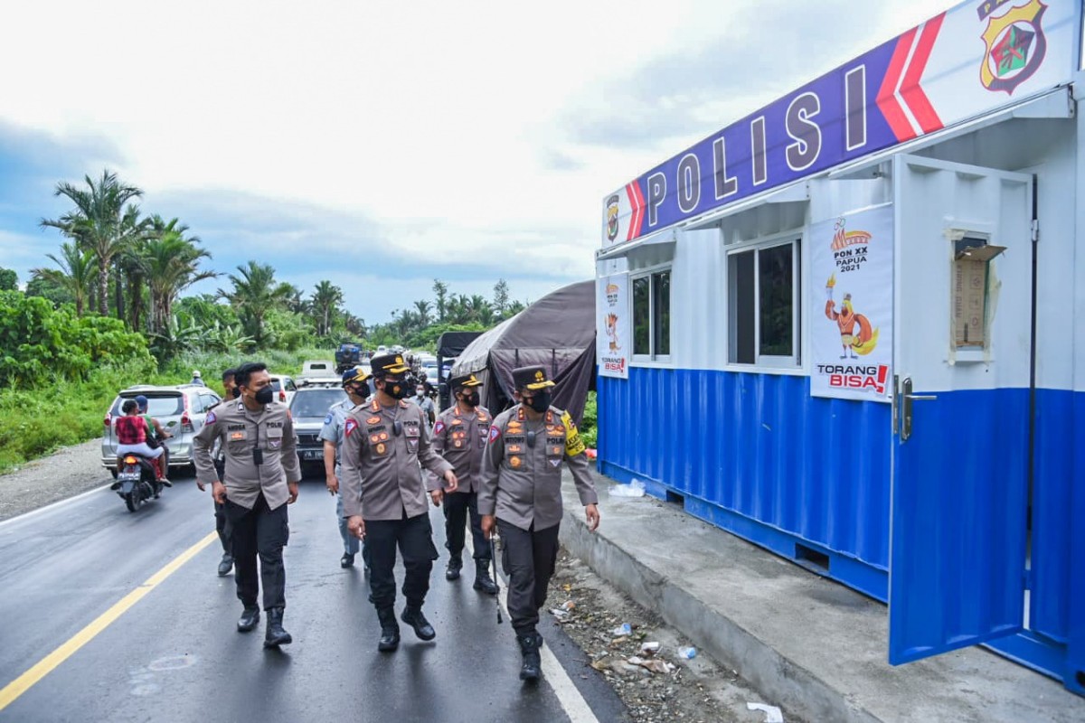 Kakorlantas Polri Tinjau Lalin Pembukaan PON XX Papua