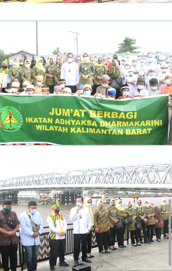 IAD  Wilayah Kalimantan Barat gandeng Kejati Kalbar, bagikan paket sembako ke panti asuhan Nur Ilahi dan Pondok pesantren Ashabul Maimanah