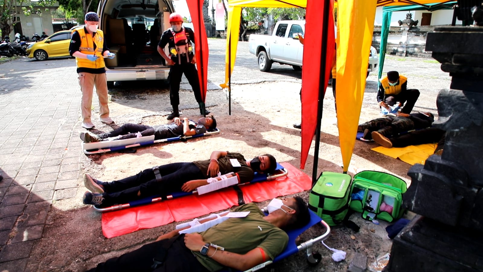 Tingkatkan Kemampuan Personil Bandara Internasional I Gusti Ngurah Rai Bali Laksanakan Latihan Modular Exercise