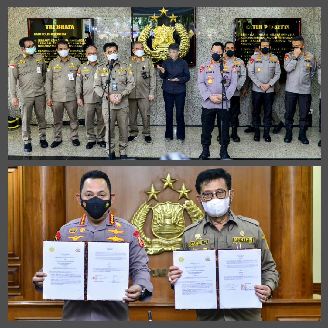 Tandatangani MoU dengan Kementan, Kapolri Siap Kawal Ketahanan Pangan Rakyat Indonesia