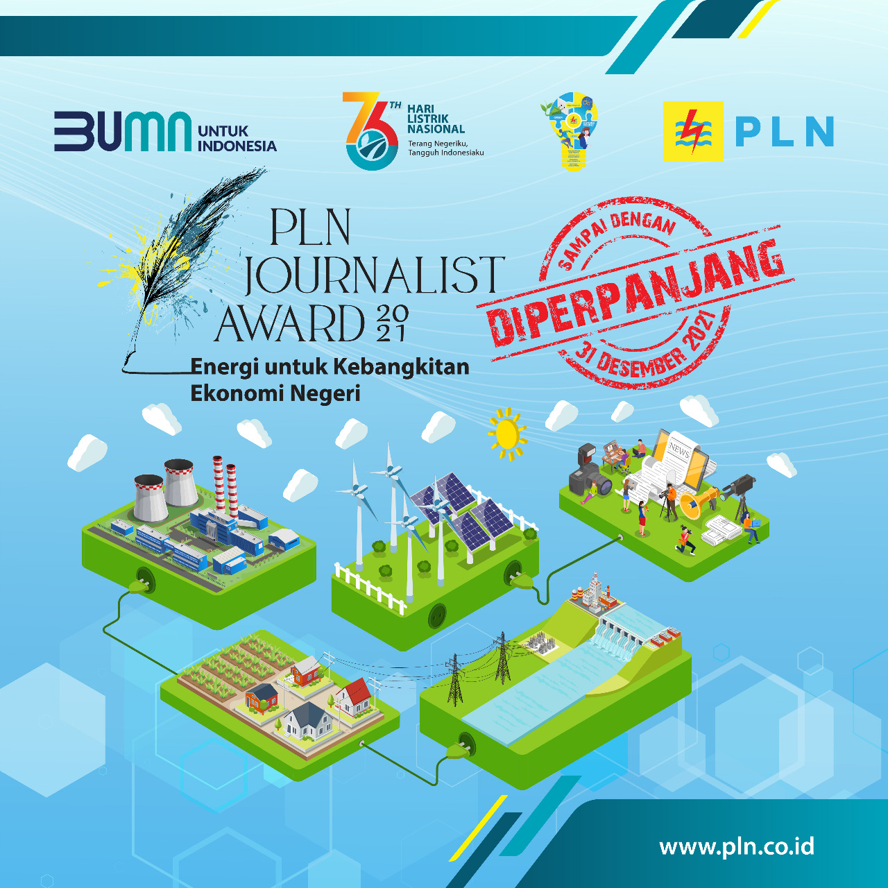 Apresiasi Insan Pers Nasional, PLN Journalist Award dibuka hingga Akhir Desember 2021 