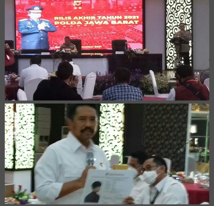 Kapolda Jabar Gelar Rilis Akhir Tahun Di Gedung Dit Lantas Polda Jabar