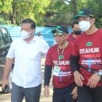 Sekda Alit Wiradana Hadiri Kerja Bhakti RAPI Denpasar.