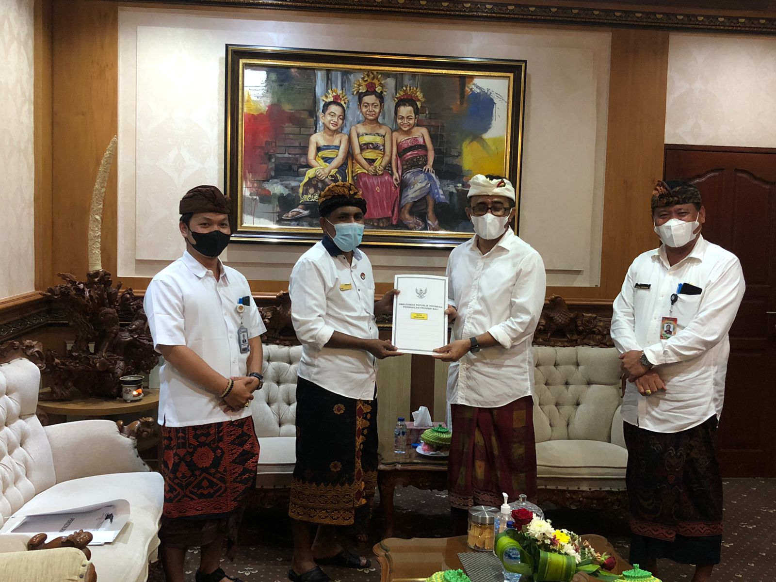 Walikota Denpasar Terima Hasil Penilaian Kepatuhan Dari Ombudsman RI Perwakilan Provinsi Bali