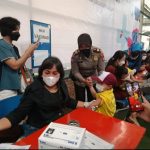 Tingkatan Vaksinasi Merdeka Anak Usia 6 – 11 Tahun, Kapolsek Bekasi Kota Terjun Langsung Pimpin Vaksinasi di 5 Titik