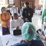 Wawali Arya Wibawa Tinjau Vaksinasi Booster Bagi Pemuka Agama dan Lansia.