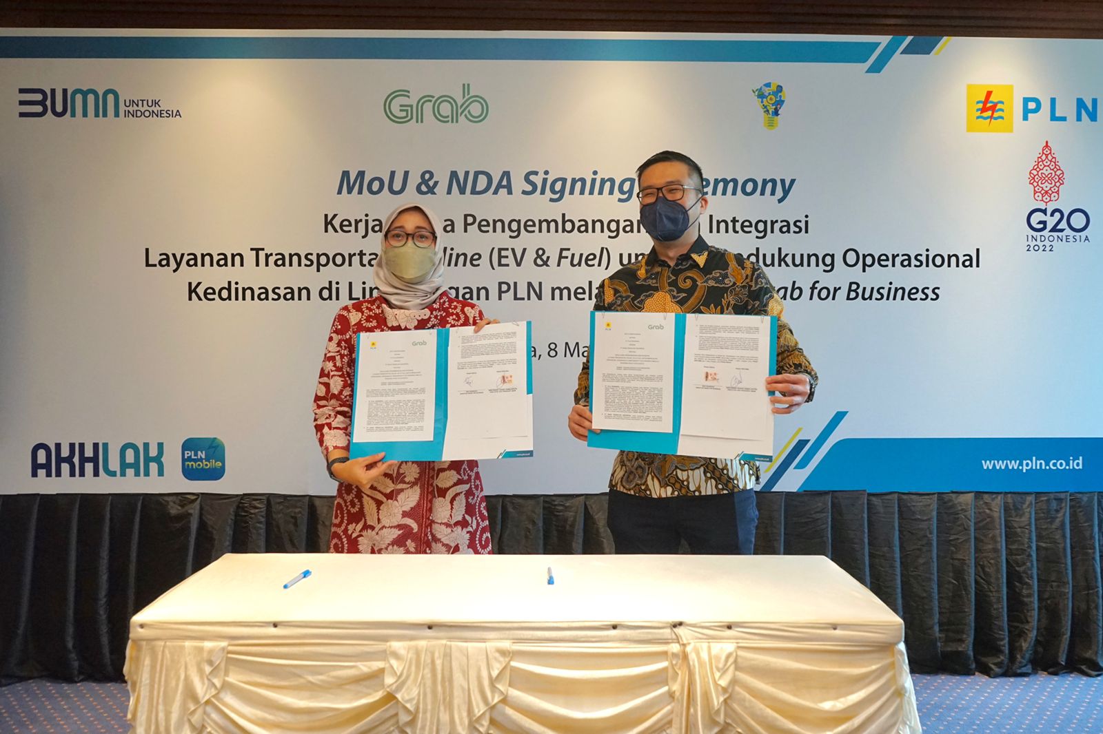 Perkuat Digitalisasi Sistem Transportasi, PLN Gandeng Grab Untuk Efisiensi dan produktivitas Operasional