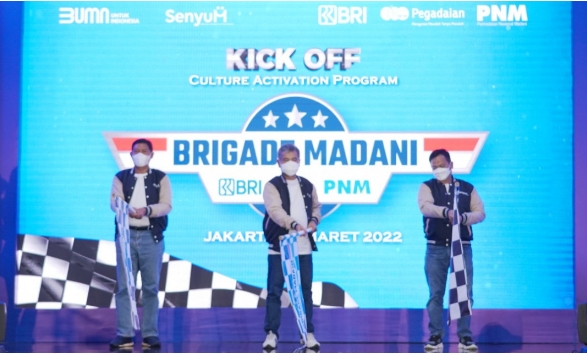 Bersama BRI dan PNM Pegadaian Berkolaborasi Bentuk Brigade Madani