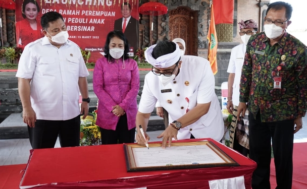 Bupati Tabanan Bangga Desa Beraban dan Dauh Peken ditetapkan Desa Ramah Perempuan & Peduli Anak Bersinar