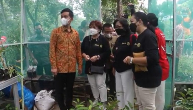 Revitalisasi Ruang Terbuka Hijau, Gibran Serahkan 1.000 Bibit Pohon Buah