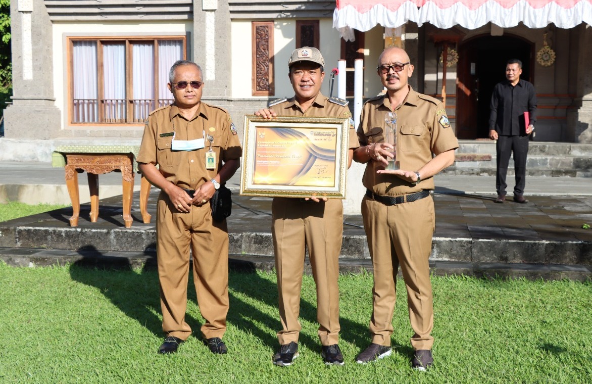 Kabupaten Bangli Raih Penghargaan Realisasi Peningkatan Pendapatan Asli Daerah (PAD) Tertinggi tahun 2021