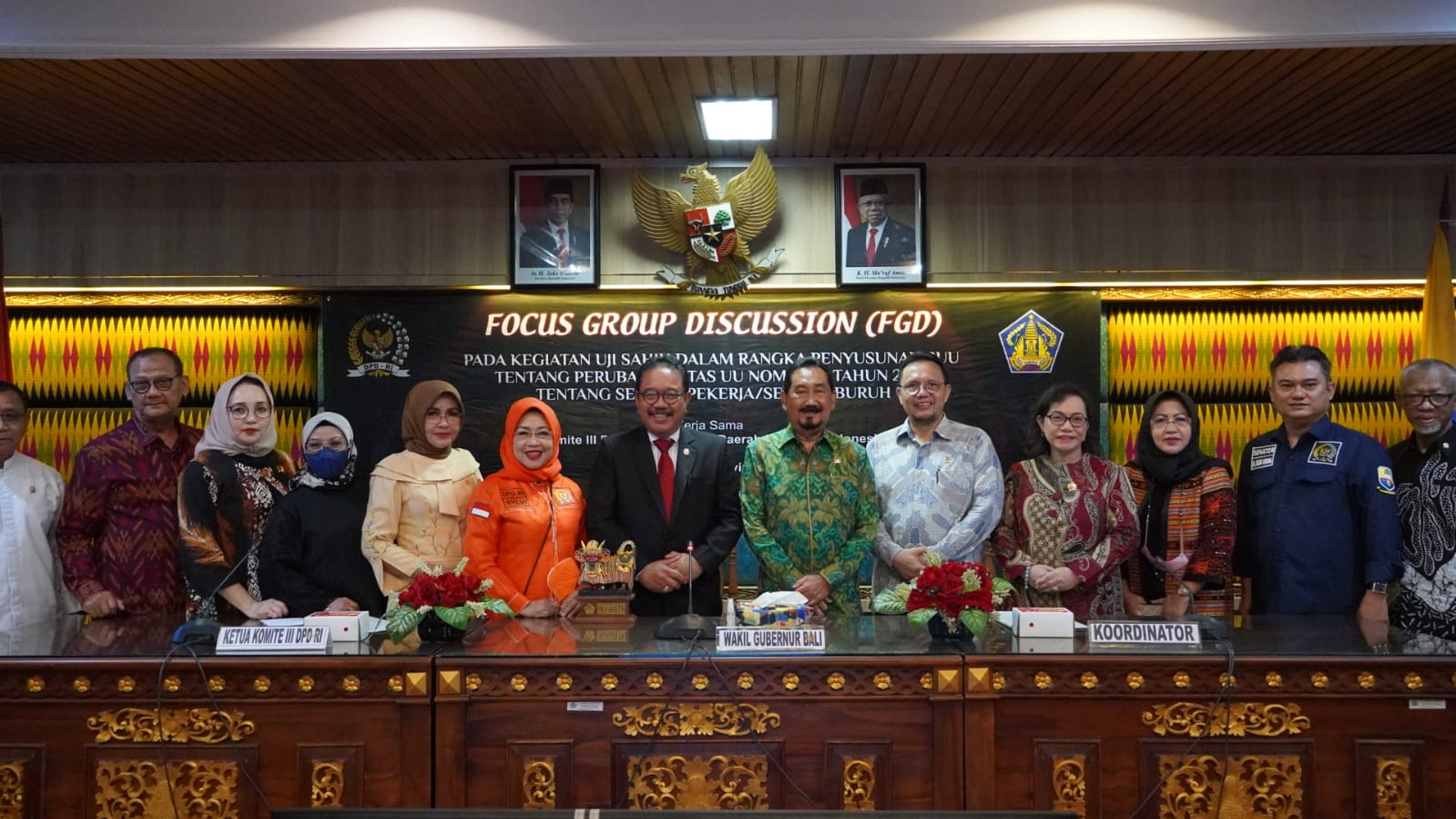 Komite III Dewan Perwakilan Daerah (DPD) RI Gelar  FGD Uji Sahih RUU Serikat Pekerja/Serikat Buruh