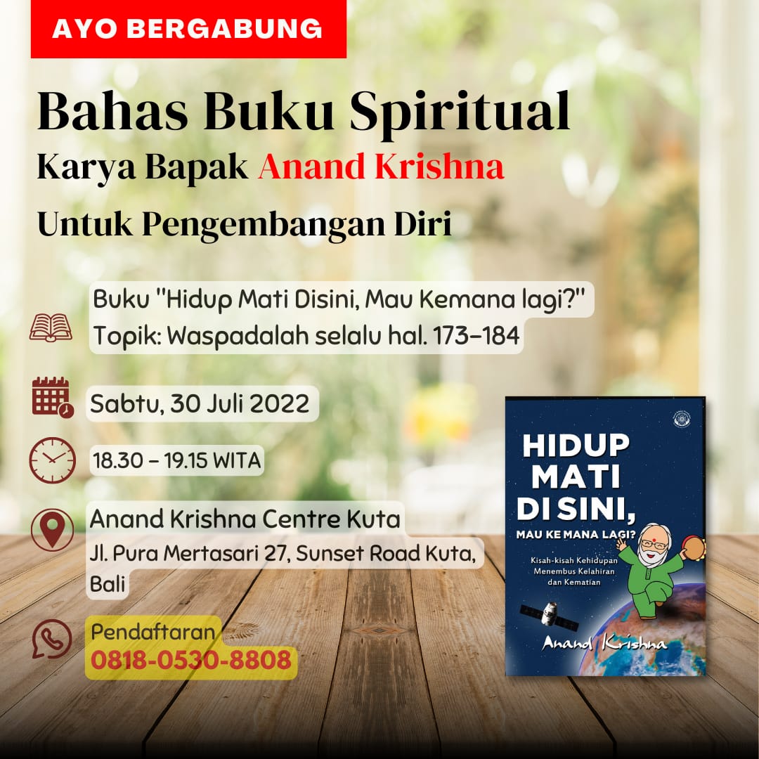 Di Anand Krishna Center Kuta Mengapresisai Perbedaan Pemahaman