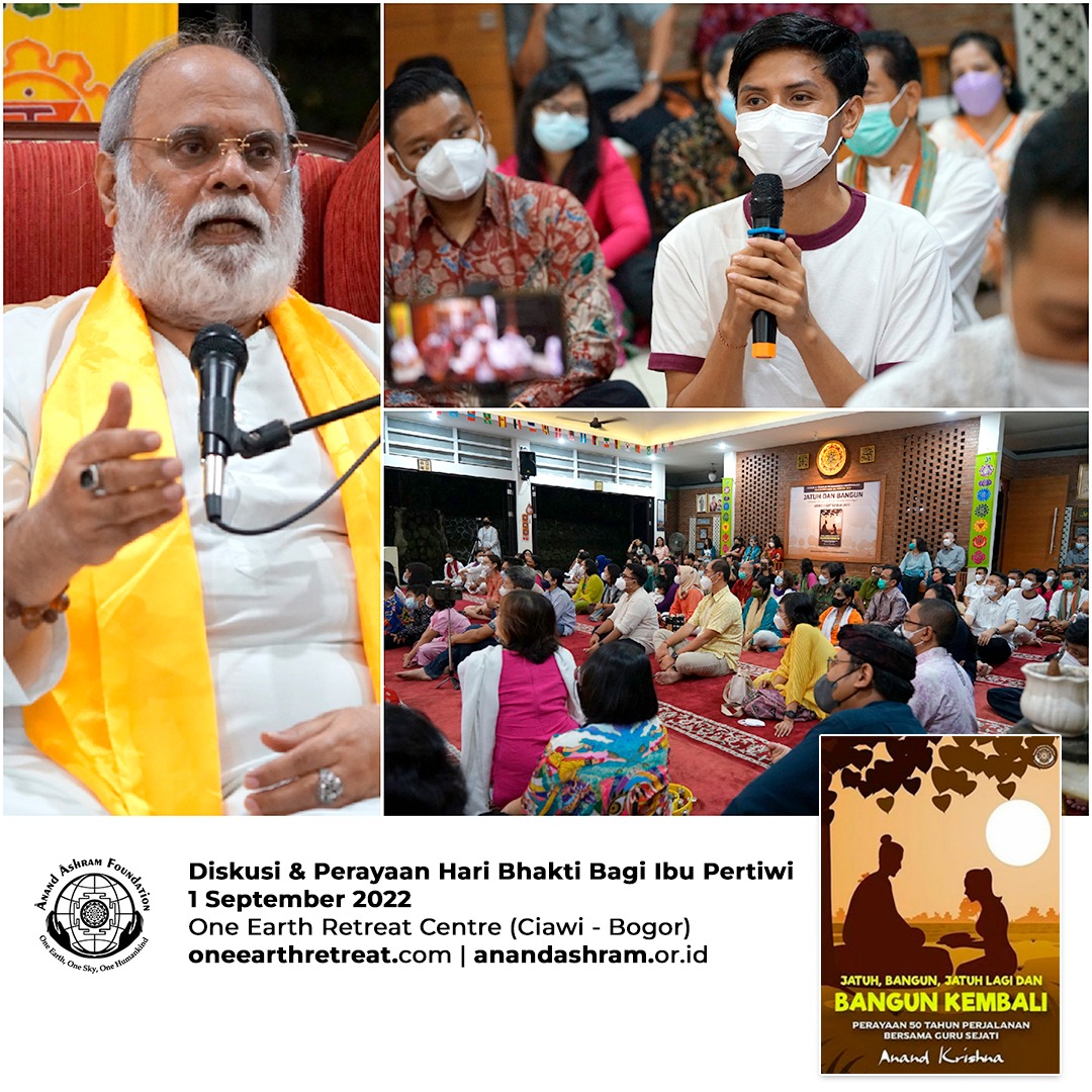 Perayaan Hari Bhakti Bagi Ibu Pertiwi 2022 Yayasan Anand Ashram Gelar Diskusi Buku Jatuh dan Bangun.