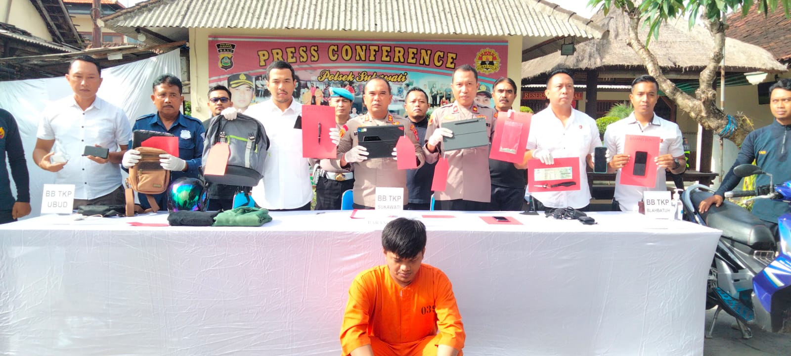 Pelaku Keprok Kaca Mobil Diringkus Jajaran Polsek Sukawati.