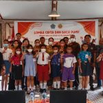 Bunda Literasi Denpasar, Ny. Antari Jaya Negara Buka Lomba Cipta dan Baca Puisi Anak-Anak SD Se-Kelurahan Renon.