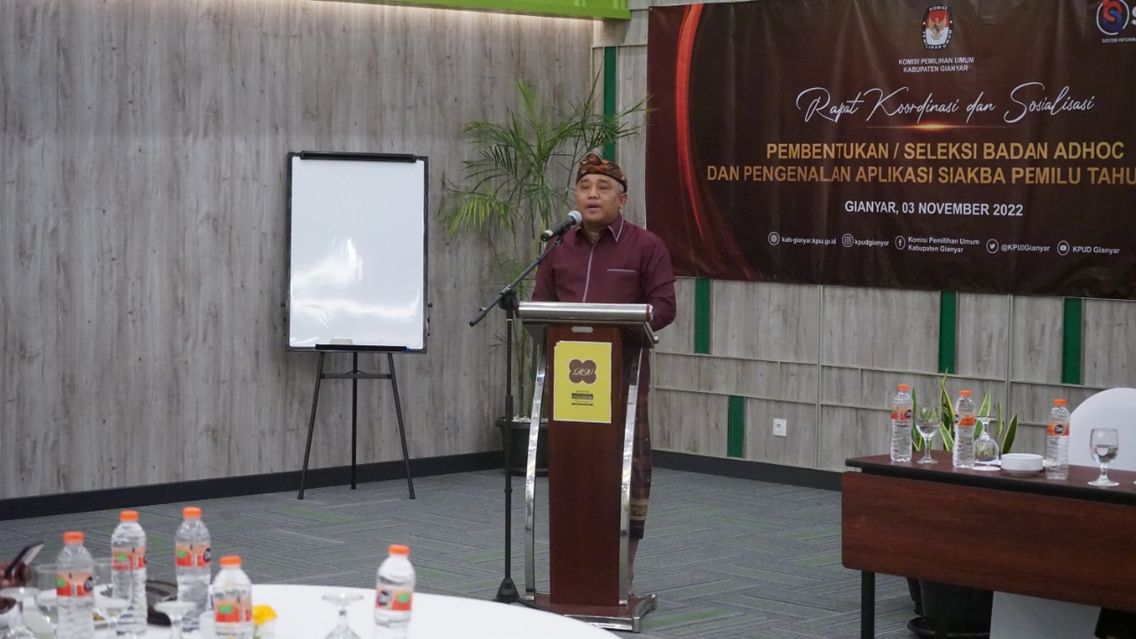 KPU Gianyar, Segera Bentuk Badan Adhoc Penyelenggara Pemilu 2024,