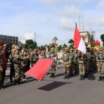 Serah Terima Pataka Panji-Panji dan Surat  Sakti  I Gusti  Ngurah  Rai  di  Kab.bangli